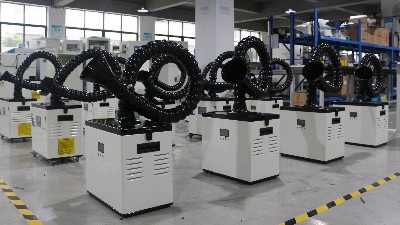 激光煙霧凈化器出貨！執(zhí)信環(huán)?？萍汲隹谟唵?！