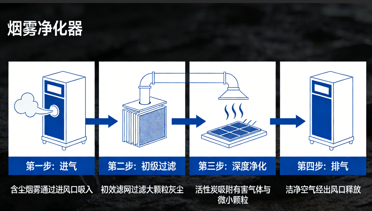 解讀煙霧凈化器核心技術(shù)指標，選對設(shè)備守護潔凈環(huán)境